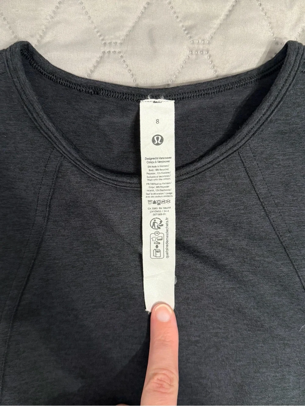 lululemon athletica Black High-Neck Racerback Tank